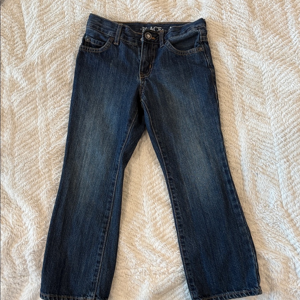Place Bootcut Semi-Evase Jeans in Dark Blue